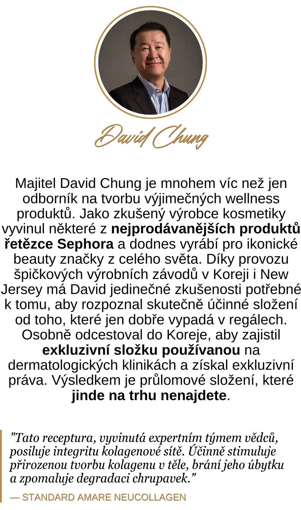 David Chung – příběh zakladatele